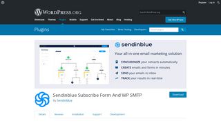 
                            9. SendinBlue Subscribe Form And WP SMTP | WordPress.org