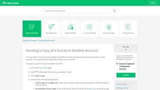 
                            13. Sending a Copy of a Survey to Another Account