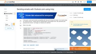 
                            4. Sending emails with Outlook.com using Indy - Stack Overflow
