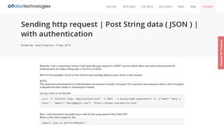 
                            12. Sending http request | Post String data ( JSON ) | with authentication
