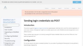 
                            3. Sending login credentials via POST - WebMail Lite documentation