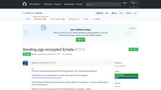 
                            2. Sending pgp encrypted Emails · Issue #7310 · nextcloud/server · GitHub