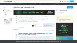 
                            1. Sending POST data in Android - Stack Overflow
