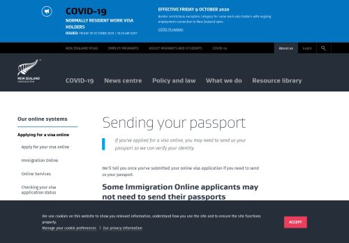 
                            9. Sending your passport | Immigration New Zealand