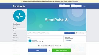 
                            7. SendPulse - Home | Facebook