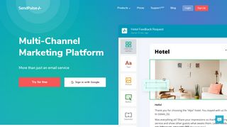 
                            9. SendPulse: Multi-Channel Marketing Automation Platform