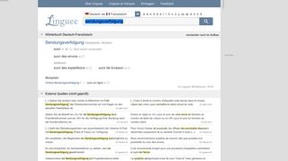 
                            13. Sendungsverfolgung - Französisch-Übersetzung – Linguee Wörterbuch