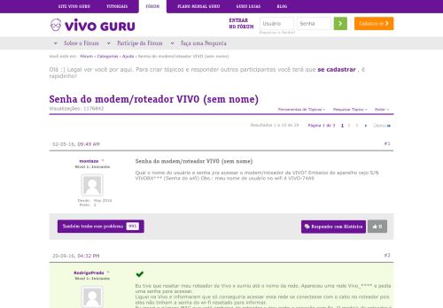 
                            2. Senha do modem/roteador VIVO (sem nome) - Fórum Vivo