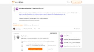 
                            1. Senha e login do site trabalhosfeitos.com - Estratégia de Estu