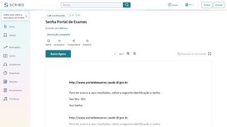 
                            6. Senha Portal de Exames - Scribd