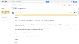 
                            10. Senha Roteador NET Thomson - Google Groups