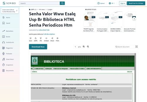 
                            7. Senha Valor Www Esalq Usp Br Biblioteca HTML Senha Periodicos Htm
