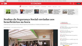 
                            12. Senhas da Segurança Social enviadas aos beneficiários na hora ...