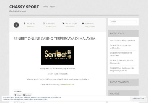 
                            12. Senibet Online Casino Terpercaya di Malaysia | chassy sport