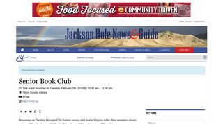 
                            11. Senior Book Club | Community | jhnewsandguide.com