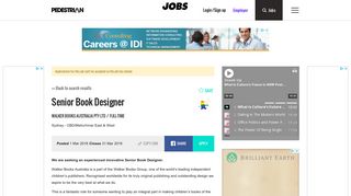 
                            8. Senior Book Designer | Pedestrian TV