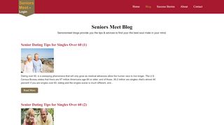 
                            8. Senior Dating Blog from SeniorsMeet Login