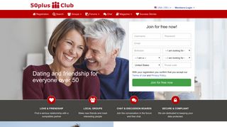 
                            2. Senior Dating for Singles over 50 at 50plus-Club.com