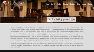 
                            8. Senior dating group login – St. Mark's Episcopal Church