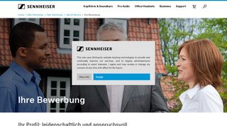 
                            8. Sennheiser - Jobs - Karriere - Ihre Bewerbung