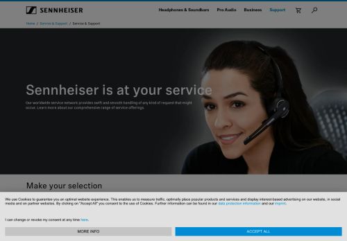 
                            11. Sennheiser Service & Support