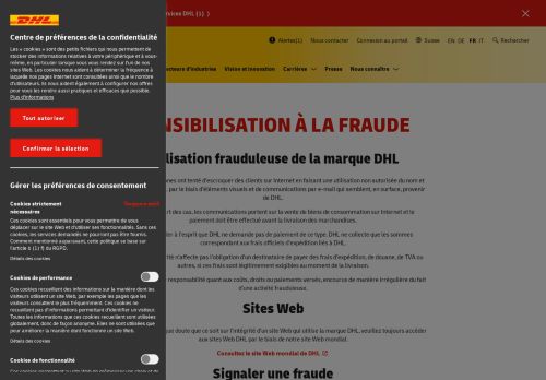 
                            5. Sensibilisation à la fraude | DHL | Suisse - DHL Express