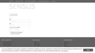 
                            5. SENSUS - Login