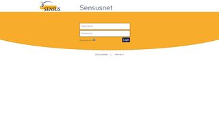 
                            7. SensusNet | Login Sensus Extranet