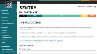 
                            13. Sentry Manual :: Cartalyst