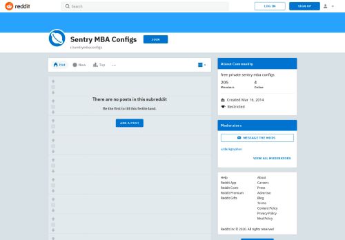
                            8. Sentry MBA Configs - Reddit