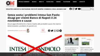 
                            7. Senza sosta i problemi Intesa San Paolo: disagi per clienti Banco di ...
