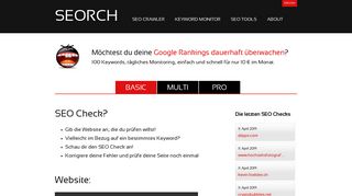 
                            6. SEO Check, Sitecheck und OnPage SEO Tools - SEORCH