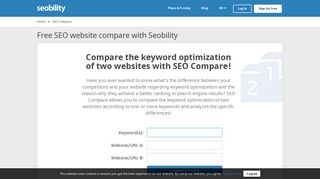 
                            3. SEO Compare | Compare the keyword optimization of two ... - Seobility