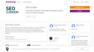 
                            10. SEO London - JustGiving