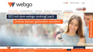 
                            8. SEO Optimierung einfach selber machen mit rankingCoach | webgo.de