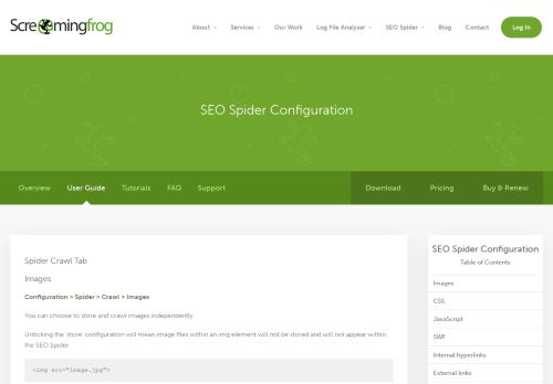
                            11. SEO Spider Configuration | Screaming Frog