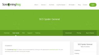 
                            1. SEO Spider General | Screaming Frog