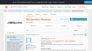 
                            12. SEOprofiler Reviews 2018 | G2 Crowd