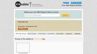 
                            9. Seossimo - SEO Report : PACTEC.KZ - Webmail - Login