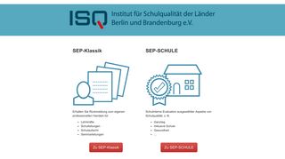 
                            5. SEP - Selbstevaluationsportale des ISQ