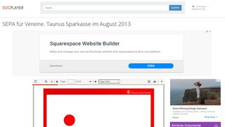 
                            11. SEPA für Vereine. Taunus Sparkasse im August PDF - DocPlayer.org