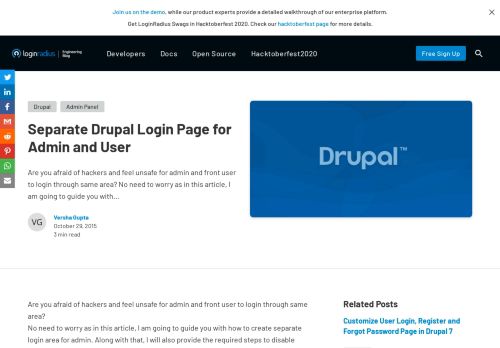 
                            9. Separate Drupal Login Page for Admin and User | Engineering Blog