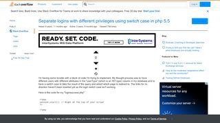 
                            1. Separate logins with different privileges using switch case in php ...