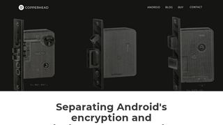 
                            10. Separating Android's encryption and lockscreen passwords | Blog ...