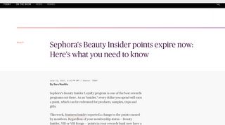 
                            10. Sephora's Beauty Insider points expire now: Here's what you need to ...