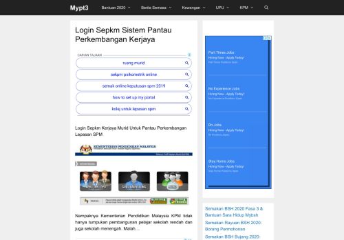 
                            6. Sepkm Kerjaya Murid Online | Login Sistem Pantau ...