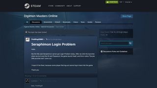 
                            7. Seraphimon Login Problem :: Digimon Masters Online General ...