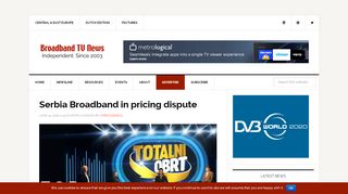 
                            12. Serbia Broadband in pricing dispute - Broadband TV News