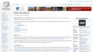 
                            2. Serbia Broadband - Wikipedia