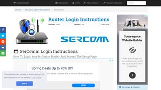 
                            2. SerComm Login: How to Access the Router Settings | RouterReset